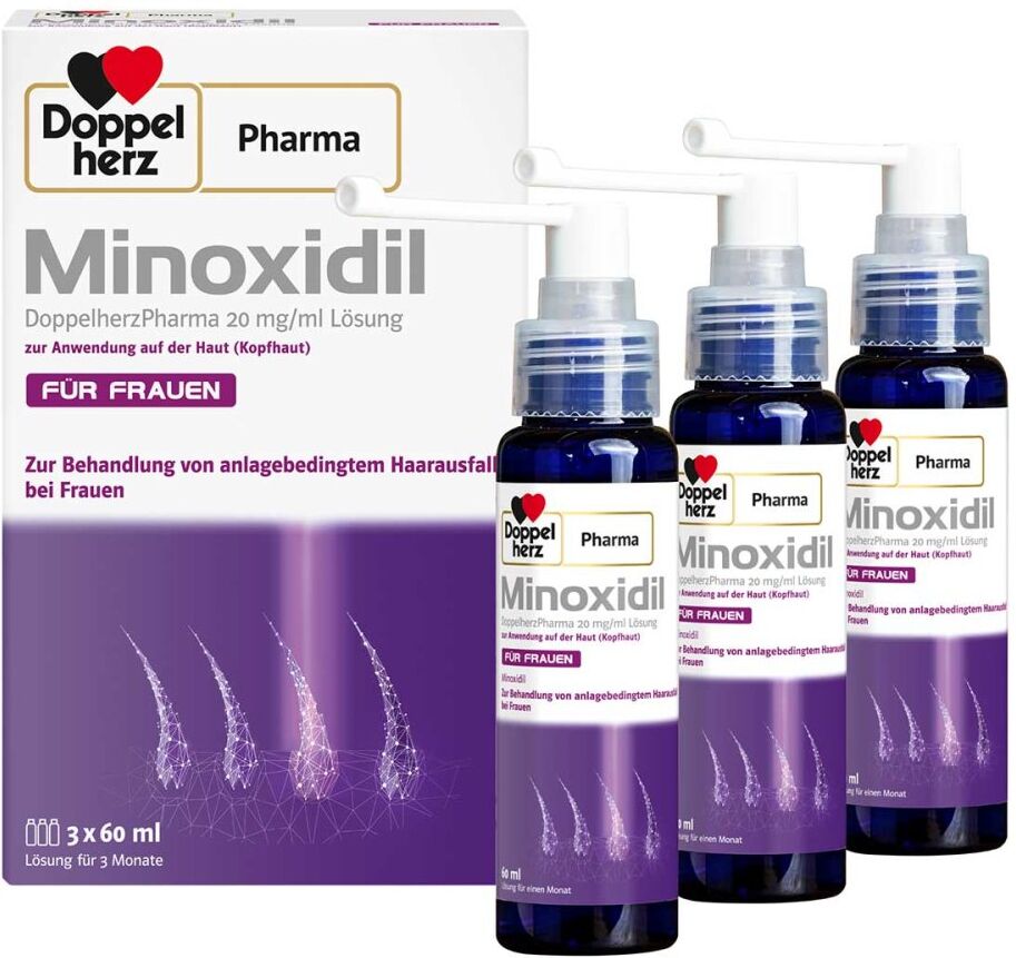 Minoxidil DoppelherzPharma für Frauen 20 mg/ml Lösung