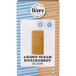 Werz 4-Korn-Vollkorn-Sesam-Knäckebrot glutenfrei bio