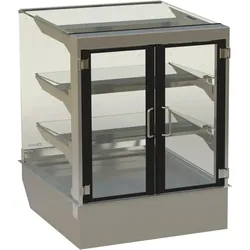 Showcase "Stockholm" eckig, für 1,5 KB, 3 Auslagen  720x710/200x792mm (BxHxT)  für Zentralkühlung