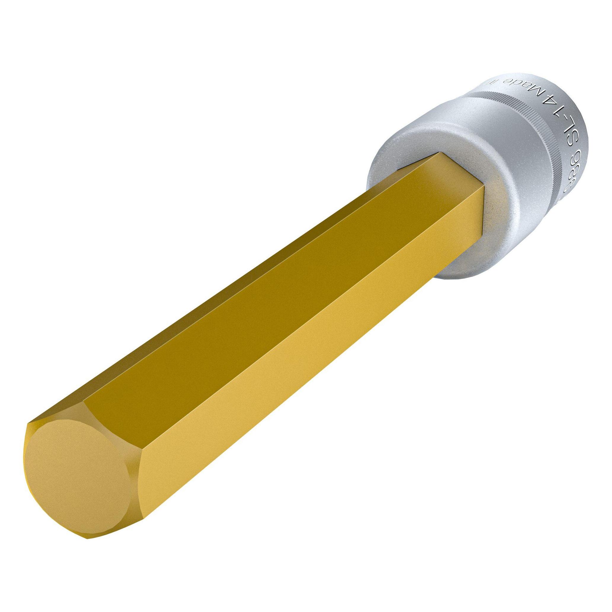 Hazet Schraubendreher-Steckschlüsseleinsatz 986SL-14 Vierkant12,5 mm (1/2 Zoll) Innen Sechskant... (14 mm) (986SL-14)