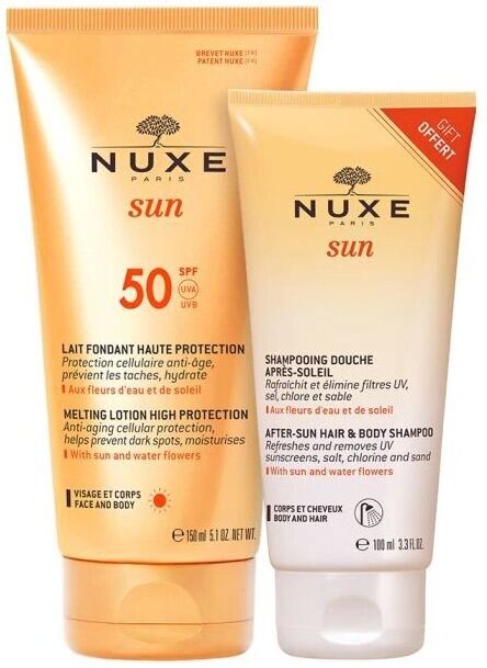Nuxe Sun Sun Milk SPF 50 150 ml + After Sun Shampoo 100 ml