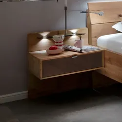 Wiemann Nachttisch Cardiff Glas Braun Mocca