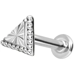 14 Karat Gold Labret mit Innengewinde DREIECK