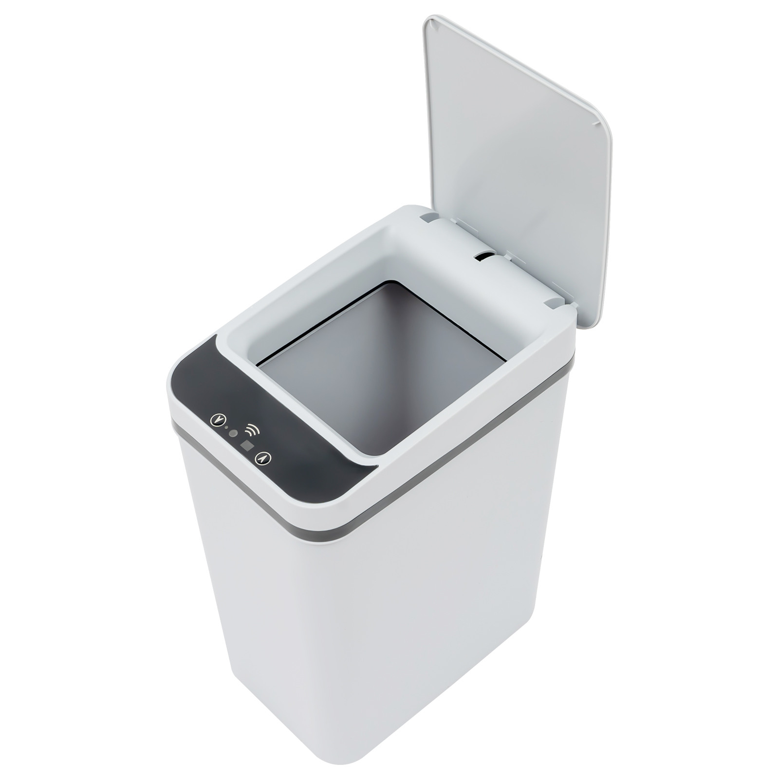 Easybuy Automatische prullenbak, grijs, 9 liter
