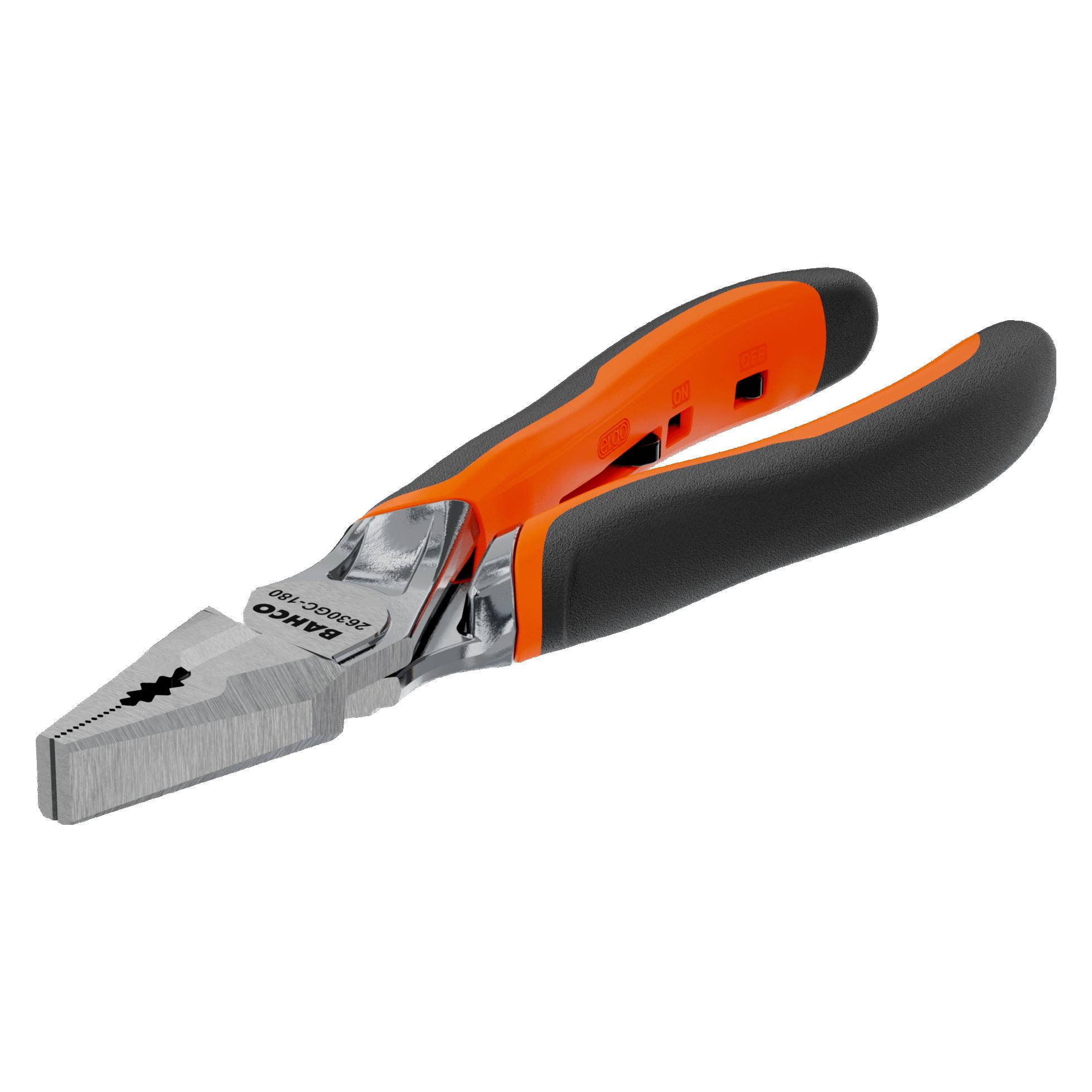 Bahco verstärkte Kombizange, HD-Chrom-Zange 180 mm, (2630GC-180IP) (180 mm) (2630GC-180IP)