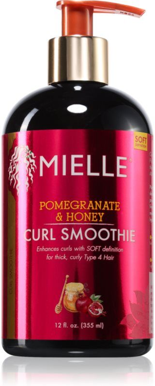 Mielle Pomegranate & Honey Curl Smoothie après-shampoing sans rinçage pour cheveux bouclés et frisés 355 ml