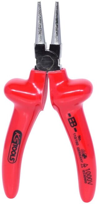 Pince à bec rond 1000V, 160 mm ; KS Tools (117.1297)
