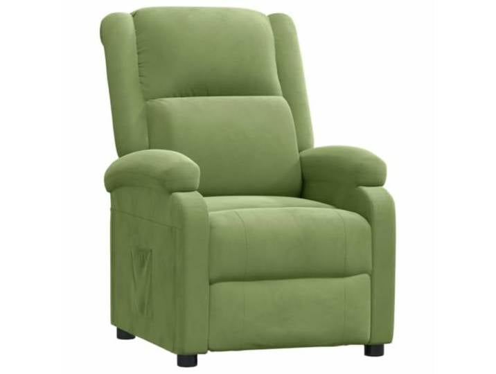 GHVBNMF Relaxsessel mit Liegefunktion Samt TV Sessel Hellgrün Weicher Samtbezug und verstellbare Fußstütze sorgen für angenehmen Komfort im Wohnzimmer oder Schlafzimmer.