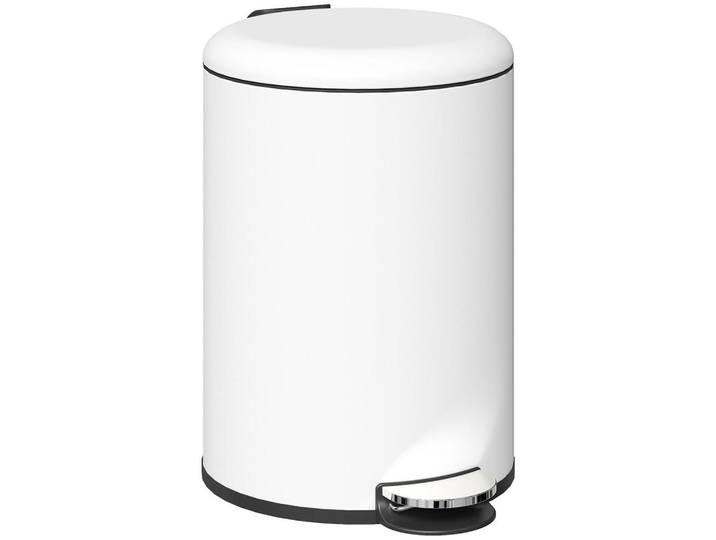 Homcom Mülleimer 20L, Creme, Metall, 30x44.5x36 cm, Badaccessoires, Abfalleimer