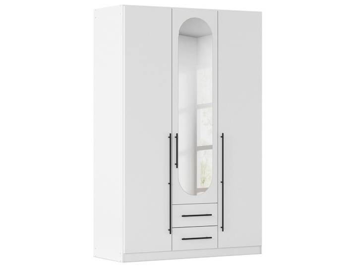 Drehtürenschrank 136/210/54 cm Weiss
