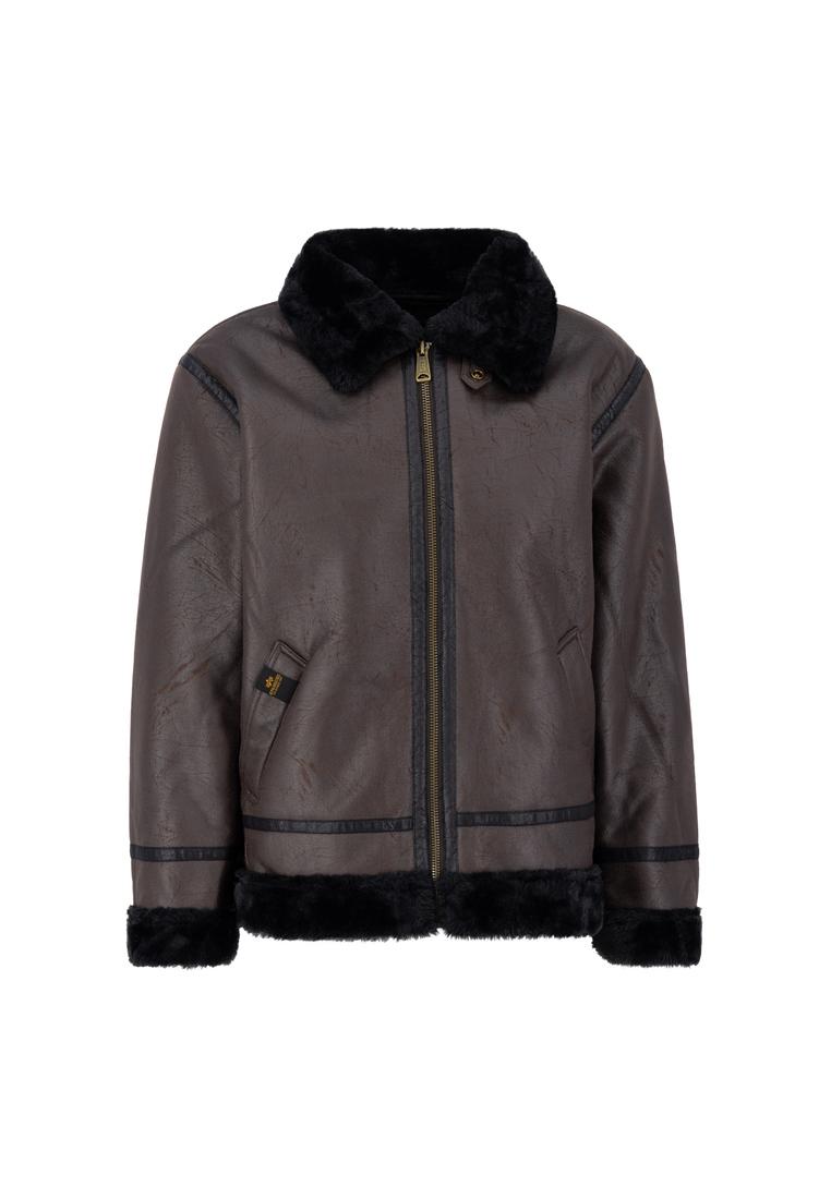 B-3 Faux Leather Bomber Jacket