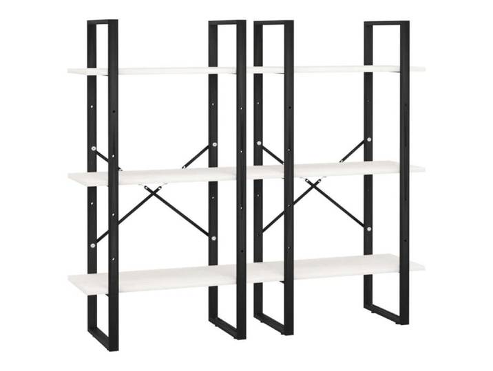 Meuble Étagère - Blanc - Étagère de rangement - 1 pc - Blanc 60x30x210 cm Bois de pin massif B5385