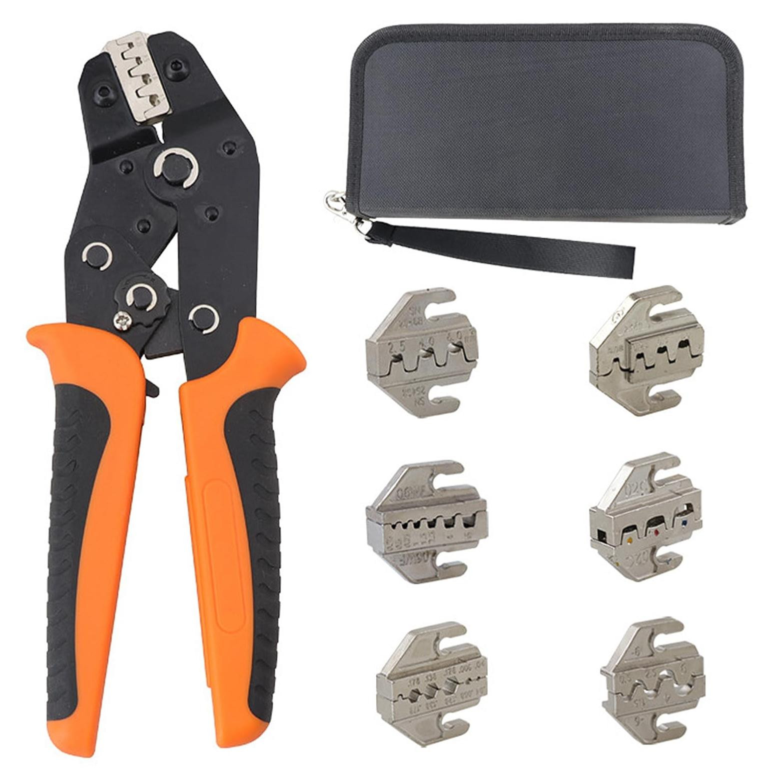 Elzusha Crimping Tool Set met 6 verwisselbare messen