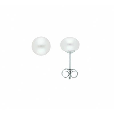 Paar Ohrhänger ADELIA´S "Damen 925 Silber Ohrringe Ohrstecker mit Süßwasser Zuchtperle", silber, Ohrringe, Damen, Damen, Perlen Silber 925 (Sterlingsilber), Perlen, Silber 925 (Sterlingsilber), mit Süßwasser Zuchtperle Silberschmuck für Damen