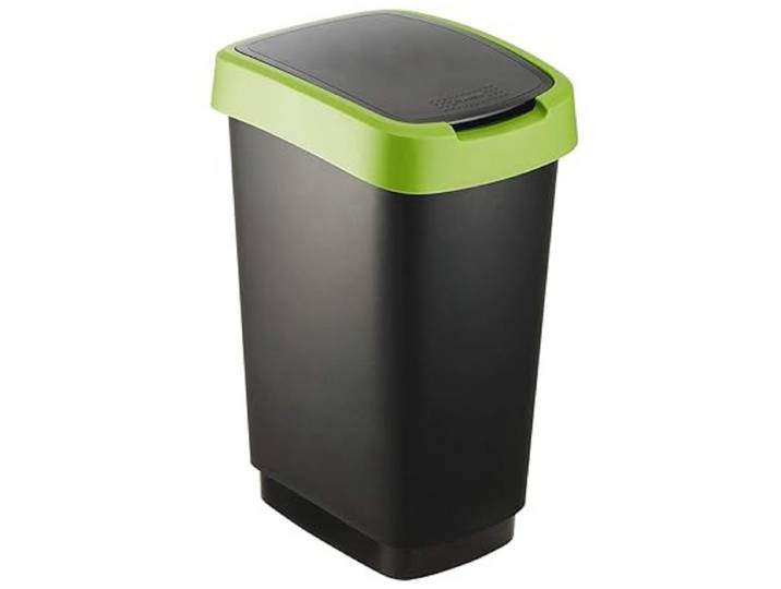 Rotho Salsa - prullenbak - swingdeksel - 50L - BPA vrij - groen