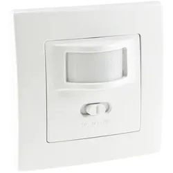 ChiliTec Unterputz PIR-Bewegungsmelder 160° LED geeignet, 2-Draht Technik, weiß