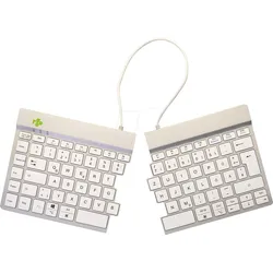R-GO SBDEWLWH - Funk-Tastatur, Bluetooth, kompakt, ergonomisch