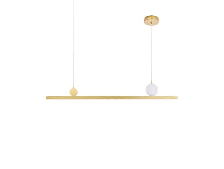 Lampe led suspendue métal doré