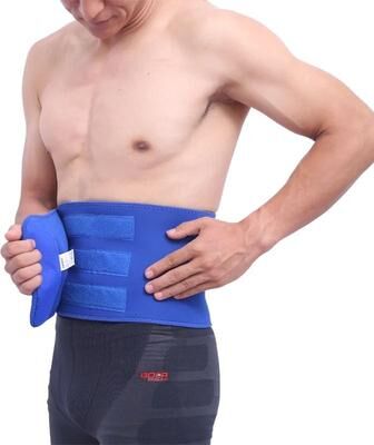Uplift Picks AOLIKES Adjustable Waist Trimmer Sweat Belt And Back Support blue l