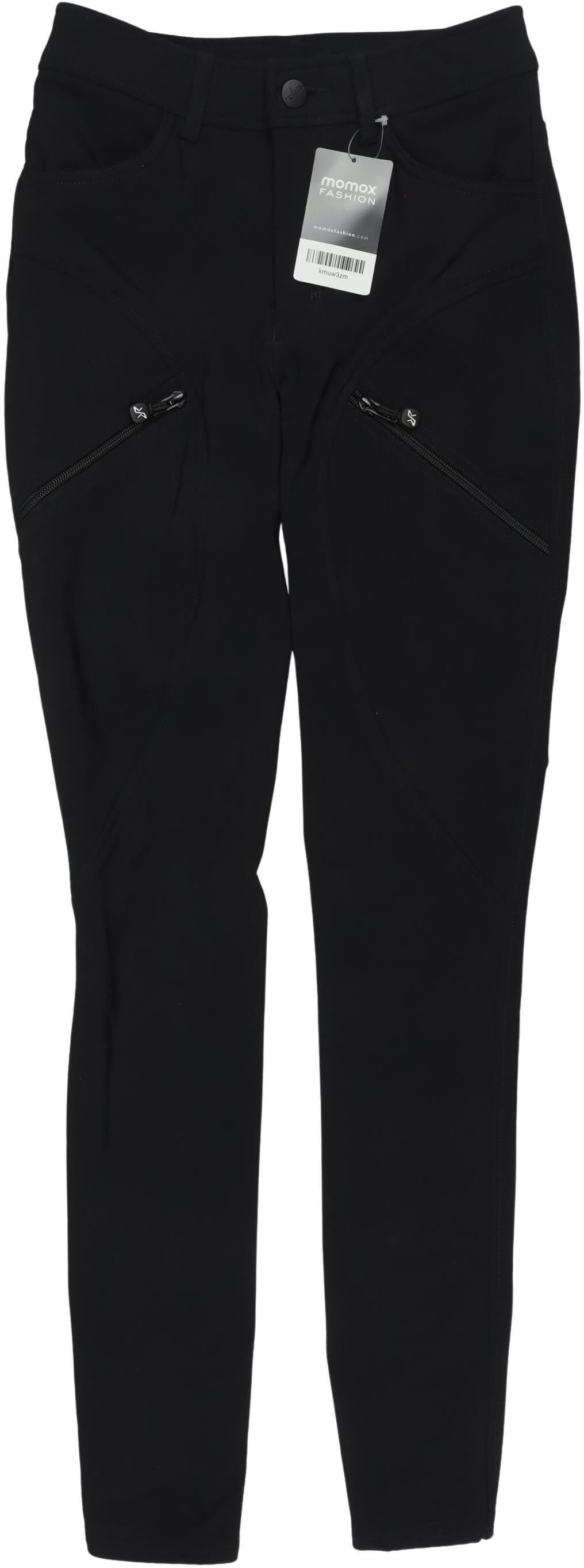 Revolution Race Damen Stoffhose, Schwarz, Gr. XS, Elasthan / Synthetik - Second Hand