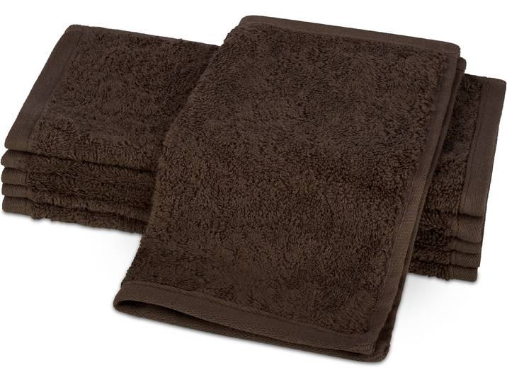 Seiftuch ROSS Vita 4004 , braun (mokka), B:30cm L:30cm, Frottier, Handtücher, Seiftuch