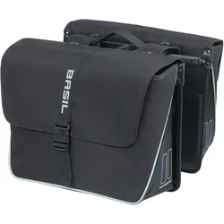Basil Doppeltasche Forte schwarz black MIK 2.0