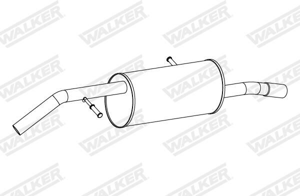 Walker Endschalldämpfer 24262 Für Citroën