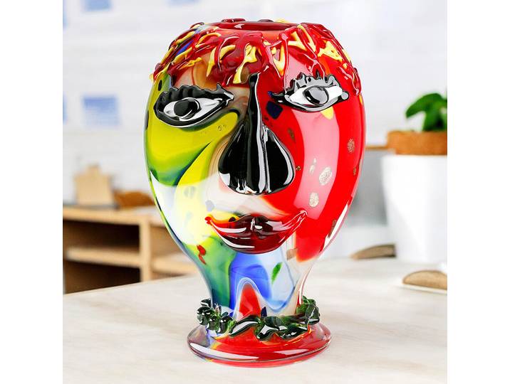 Vase Visage Andrew Ø 21cm Multicolore