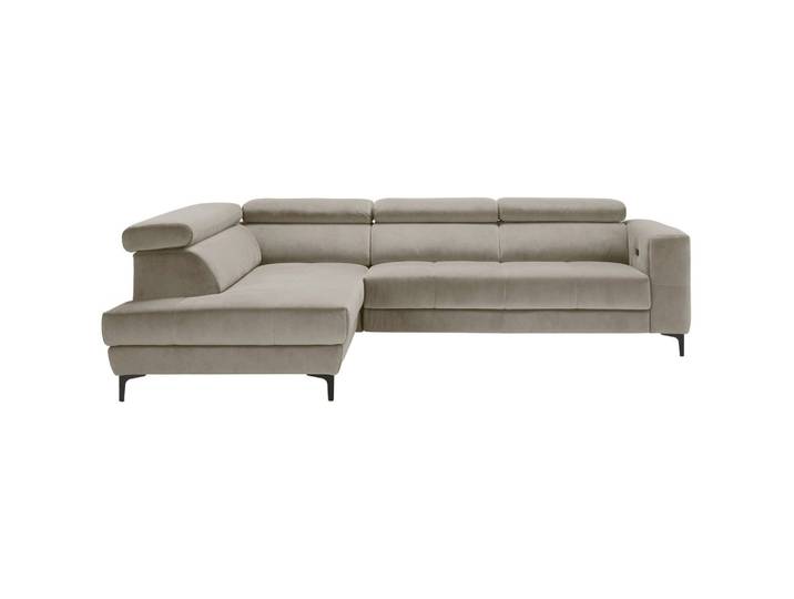 Ecksofa Velours Beige