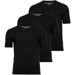 SCOTCH&SODA Herren T-Shirts, 3er Pack, V-Neck - Ultra Soft V-Neck Tee, Unterhemd Schwarz / M