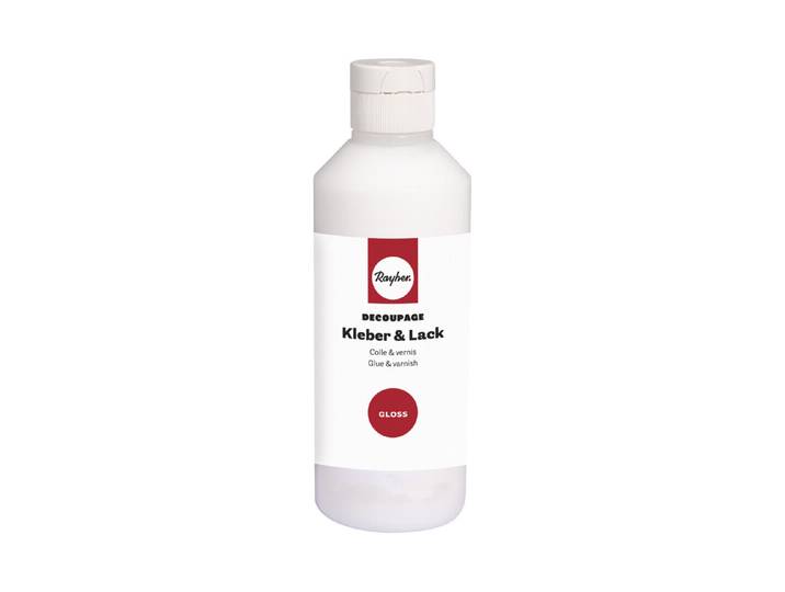 Decoupage Kleber&Lack gloss, Flasche 250ml