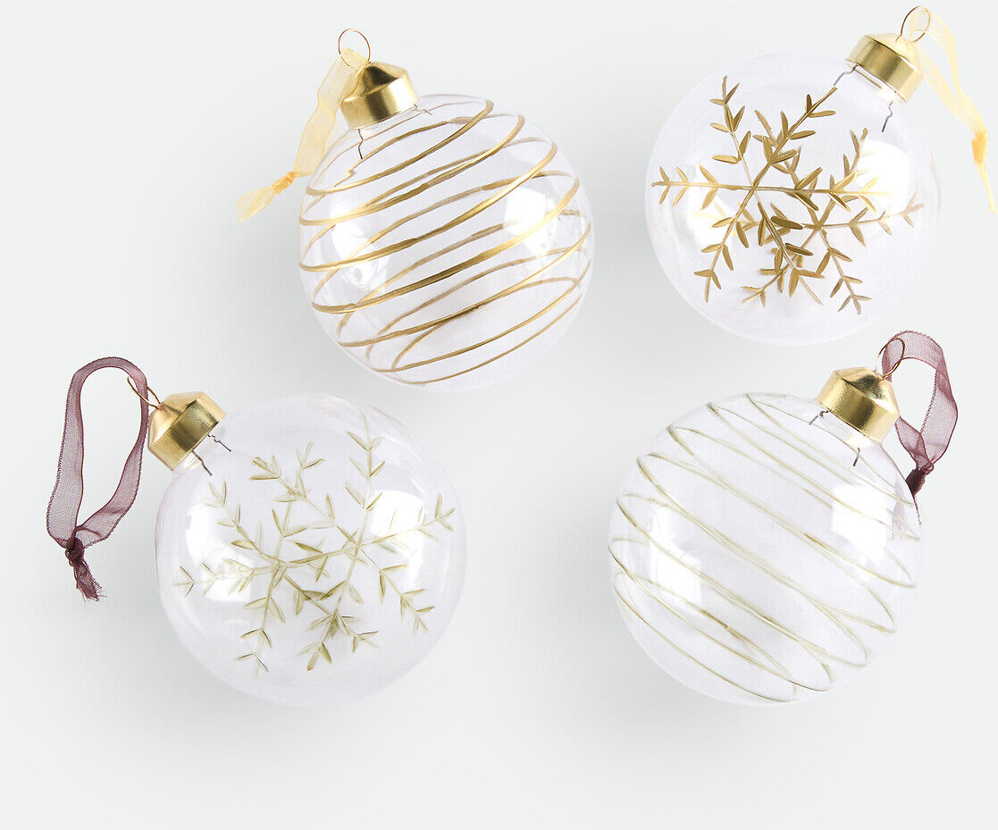 LA REDOUTE INTERIEURS Coffret de 24 boules de Noël en verre, CASPAR