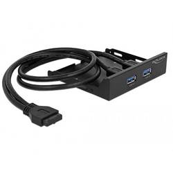 Delock 63994 3.5 Zoll Einbauwinkel Schwarz