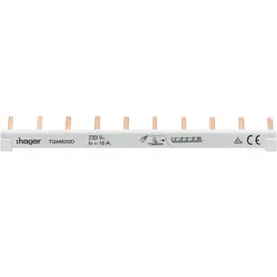 Hager Phasenschienen(2),6mm2,10 Pole,Endkappen