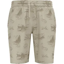 Odlo, Herren, Outdoorhose, Essential Print (46, M), Grau, Grün