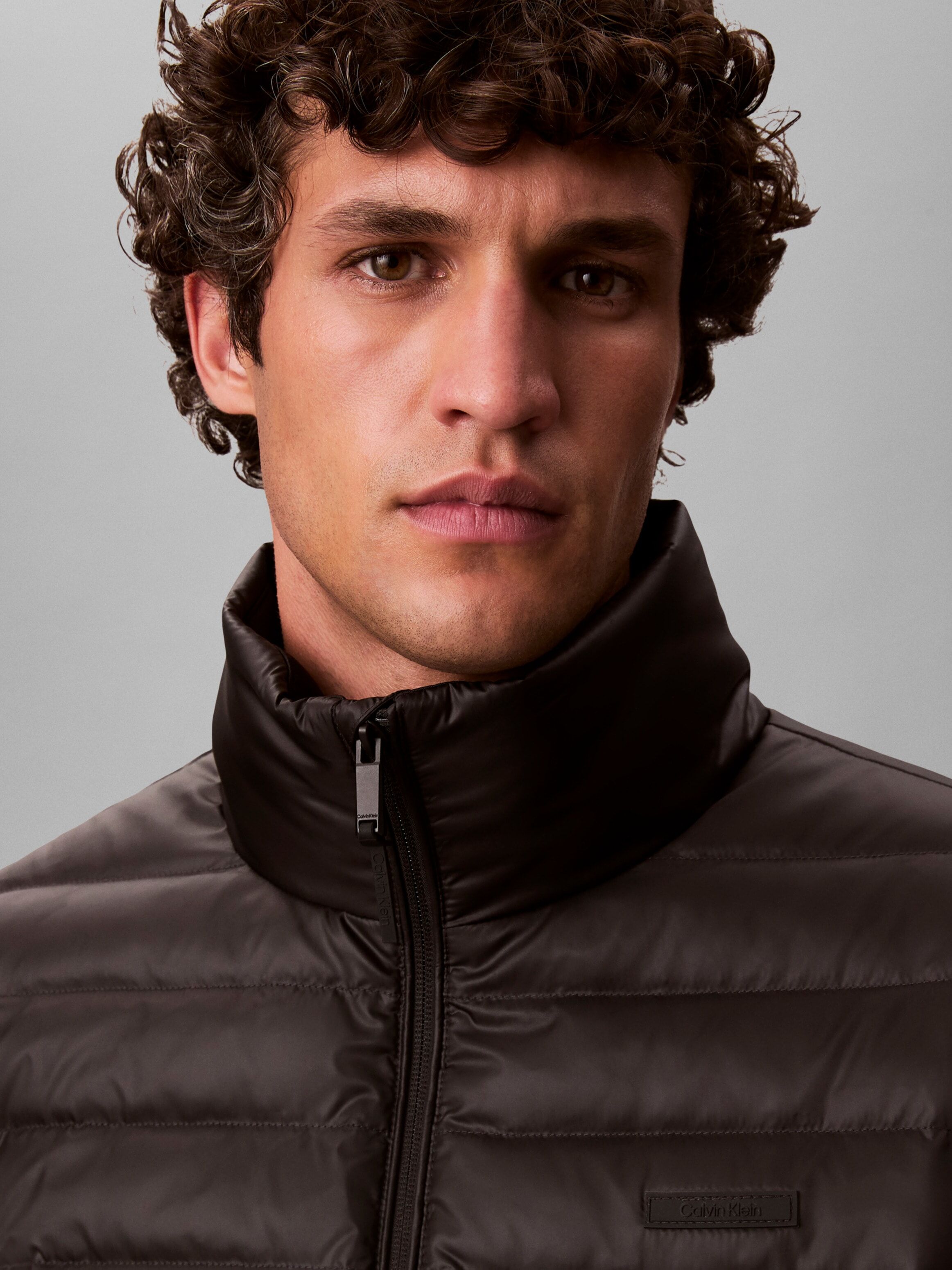 Steppjacke CALVIN KLEIN JEANS "LS LT WT NYLN CHNNLD", Herren, Gr. XXL, schwarz, Web, Obermaterial: 100% Polyamid, unifarben, regular fit normal, Rundhals, eingesetzt gerader Abschluss, Jacken Steppjacke, Mit Rundhalsausschnitt schwarz XXL