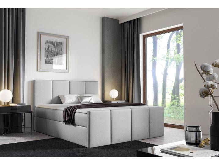 MF Design Boxspringbett Boxspringbett LARS mit Bettkasten und Federautomatik, Vorhanden