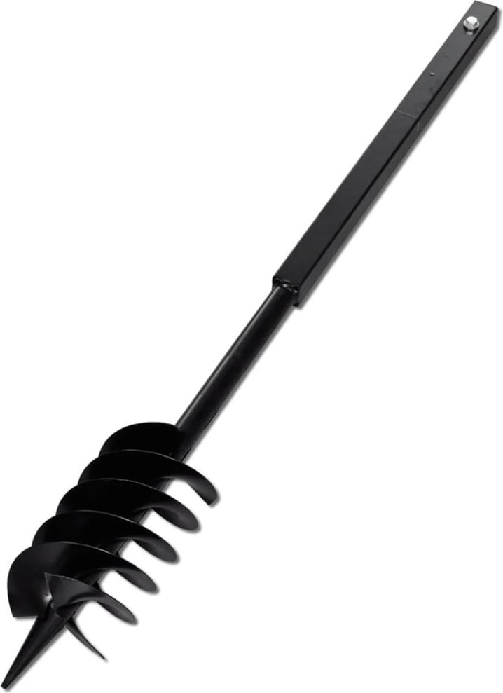 vidaXL Boor met handgreep, 150 mm, dubbele spiraal, zwart