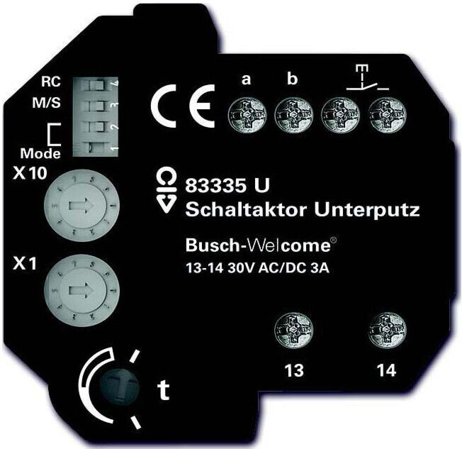 Busch-Jaeger Actionneur de commutation encastré pour bus de porte 83335 U (2CKA008300A0327)