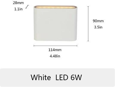 Inspire Curations Modern PIR Sensor Outdoor Wall Light Waterproof LED Wall Lamp With Motion Detection while 6w Cool White Pir
