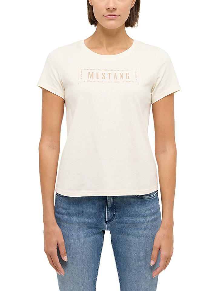 Mustang Shirt "Alma" in Creme - L