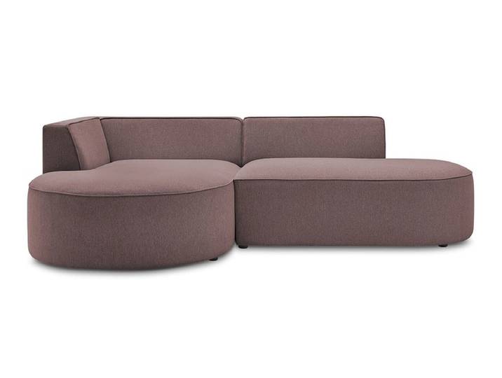 Ecksofa BOBOCHIC ROUSSEAU Stoff chiniert rosa