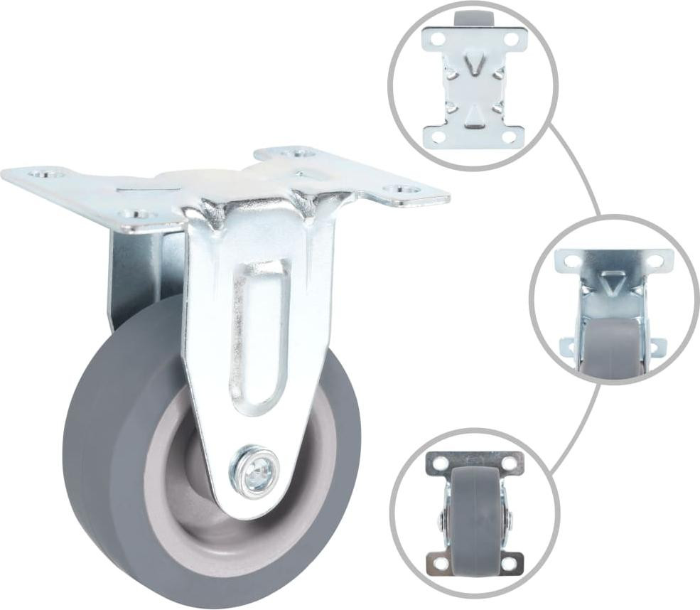 vidaXL Transportrollen, 24 stuks, 50 mm