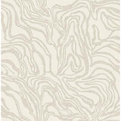 A-Street Prints Massar Taupe Modern Marbled Wallpaper