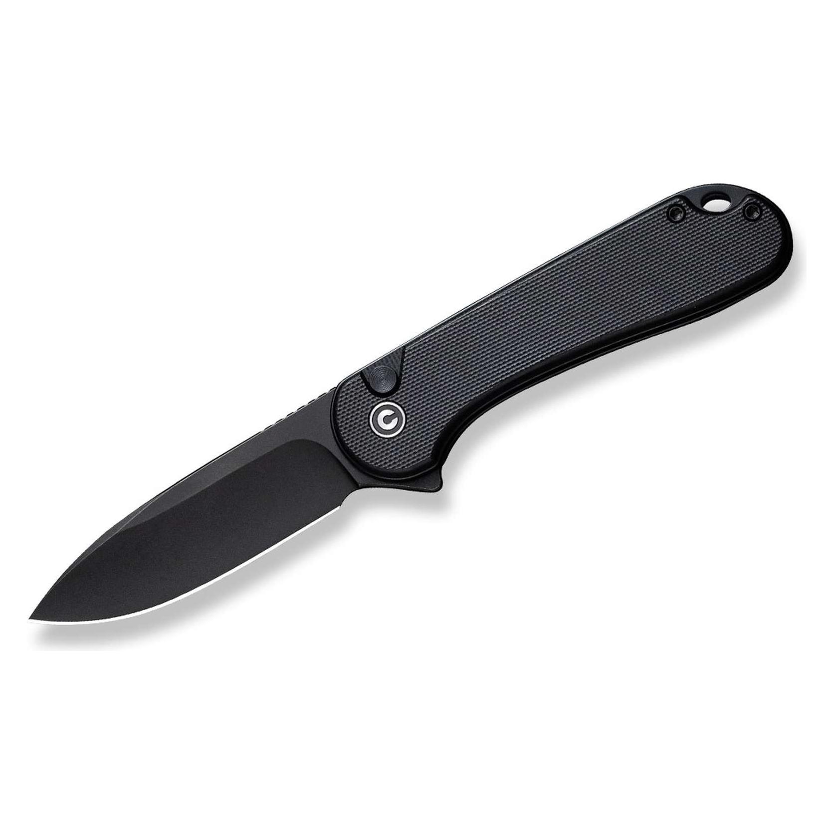 Civivi Messer Button Lock Elementum II G10 All Black (7.62 cm) (C18062P-1)