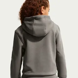 NIKE Sportswear Club Fleece Hoodie Kinder 290 - cave stone/white XL (158-170 cm)
