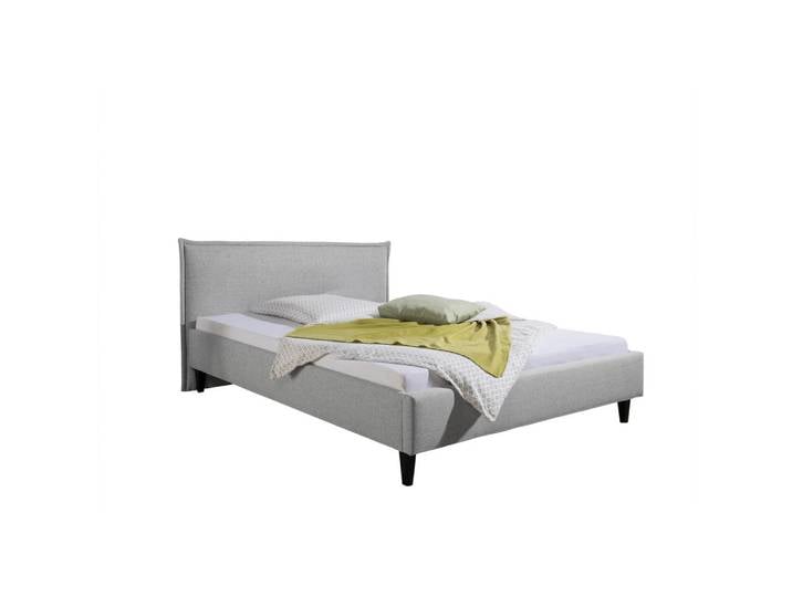 Livetastic Polsterbett Roswell, Hellgrau, Holz, Buche, massiv, 140x200 cm, Made in Germany, für Lattenrost geeignet, Schlafzimmer, Betten, Polsterbetten