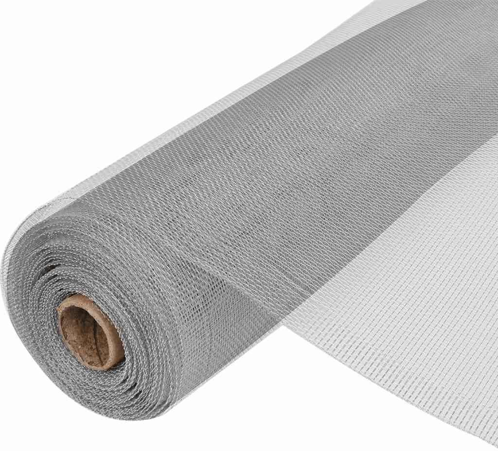 vidaXL Malla mosquitera de aluminio plateada 100x1000 cm Plateado