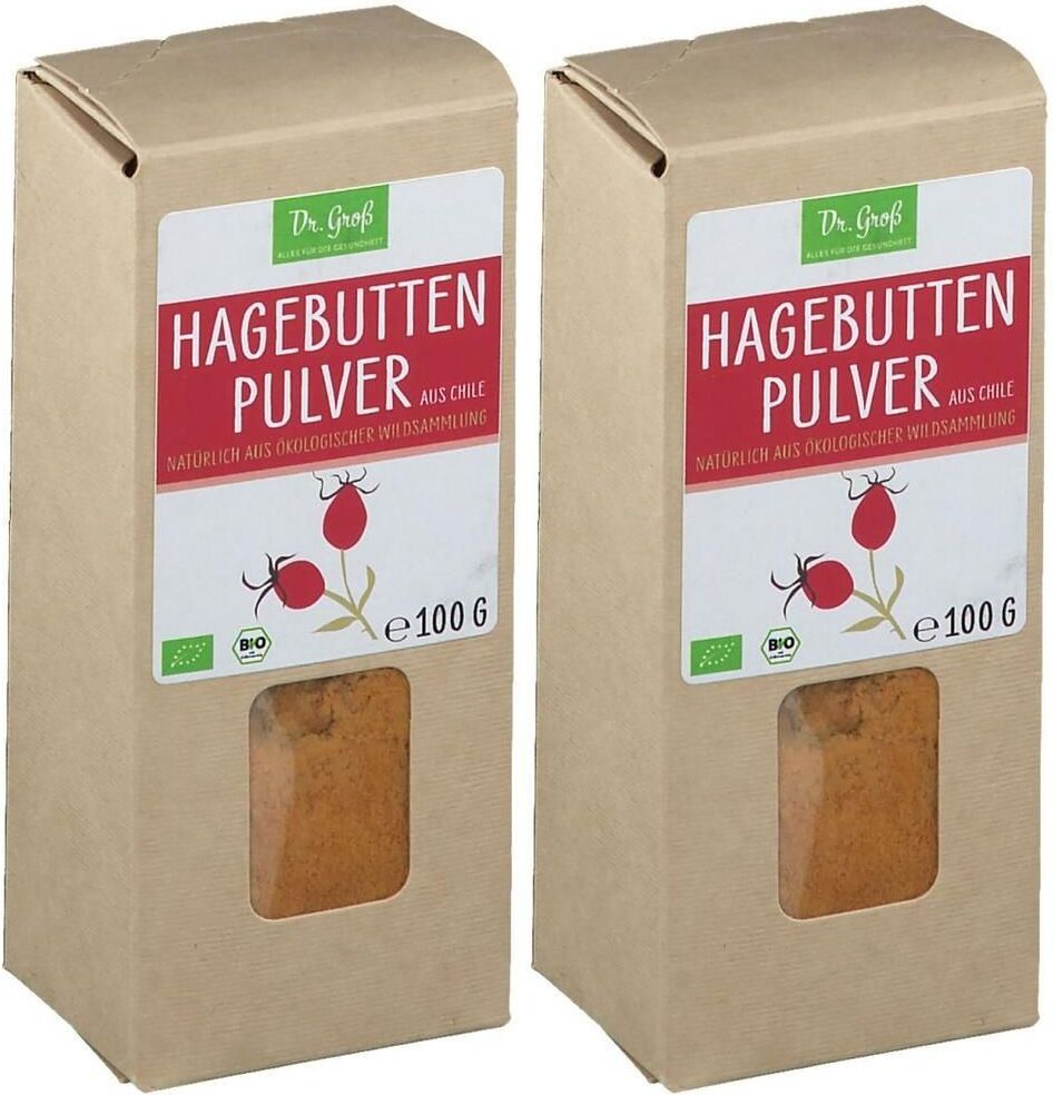 Dr. Groß Hagebutten Pulver Bio 2x 2x100 g