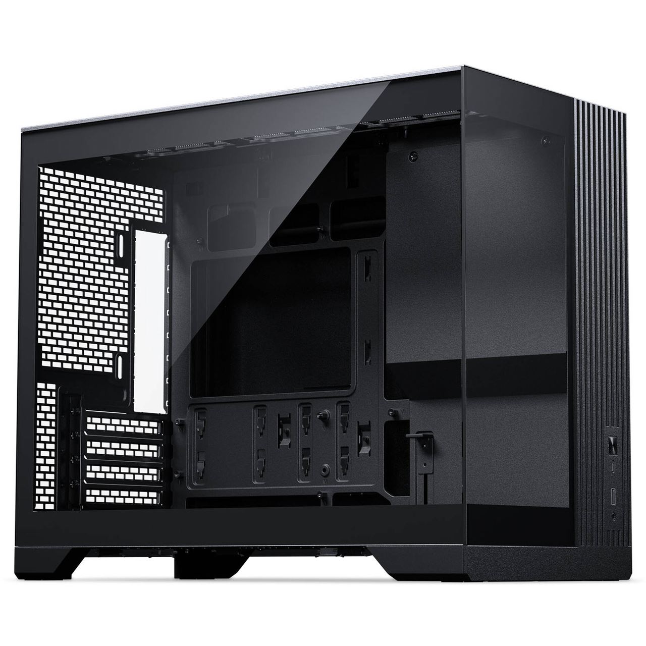 Phanteks XT V3 PC-Gehäuse, Mini-Gehäuse, mATX, Tempered Glass - inklusive 3x 120-mm-Lüfter,schwarz